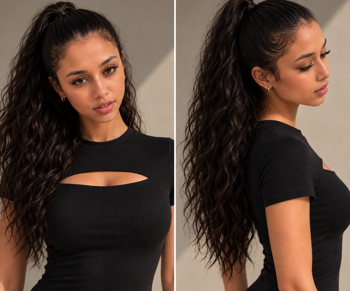 Sculpted Cut-Out Midi Dress – Zwart