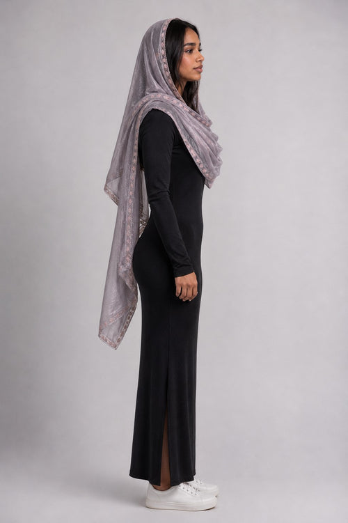 Dusty Purple Christian Veil